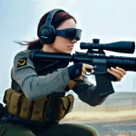 배틀그라운드 주요 무기 성능 비교 - **Prompt 1: Mastering the M416 Recoil** "A highly focused female gamer in her mid-20s, wearing a...