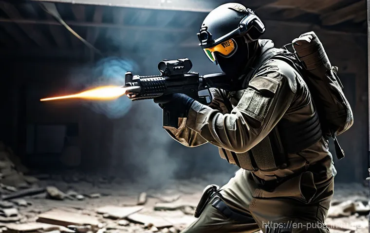 배틀그라운드 주요 무기 성능 비교 - **Prompt 2: AWM Sniper in the Desert** "A male marksman, approximately 30 years old, dressed in ...
